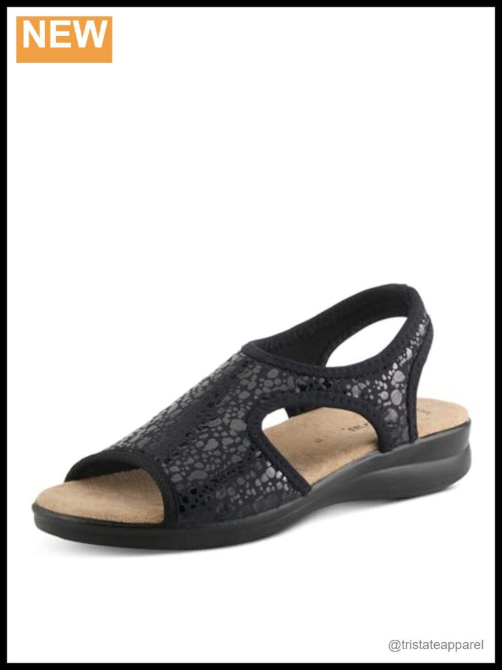 Flexus Nyaman Slingback Sandals for Women Stretch Slip On Wedge Comfort